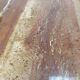 Travertine coffee table red design