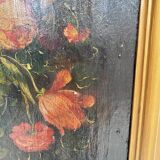 Painting, oil on canvas, Pair of Large Still Lifes with Flowers