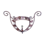 Art Deco wrought iron wall lamp