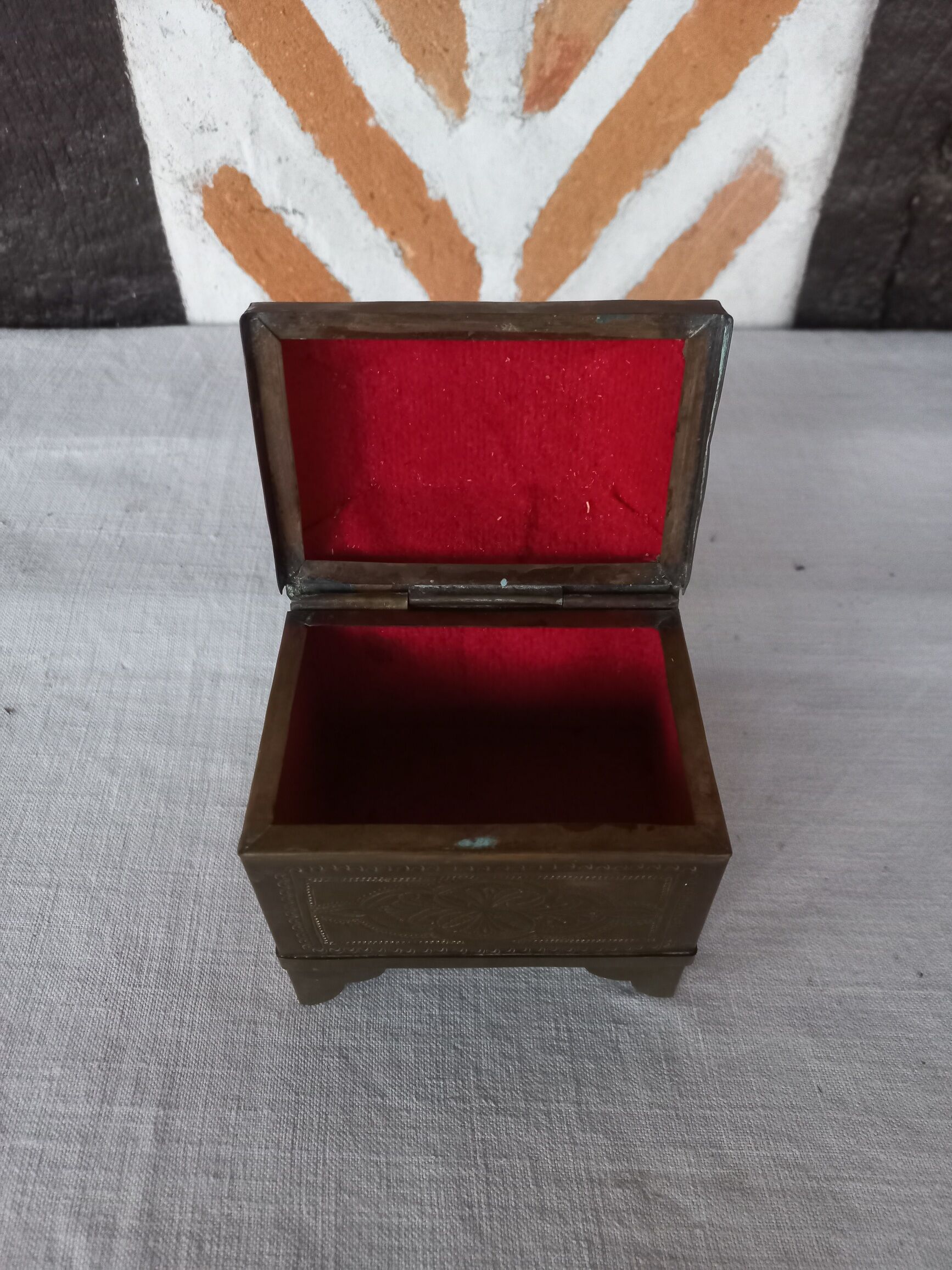 Brass jewelry box