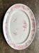 Creil & Montereau oval dish in pink ironstone, "Centaurée" service