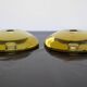 Glass candleholders by Anne Nilsson for Kosta, 2000s, set of 2
