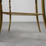 Hollywood Regency Brass Chiavari Chair by Giuseppe Gaetano Descalzi, Italy,