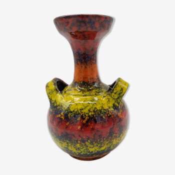 Vintage psychedelic tricolor vase