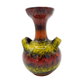 Vintage psychedelic tricolor vase