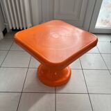 Orange plastic coffee table S.e.l.a.p.
