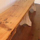 Wooden guinguette bench