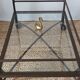 Vintage metal and glass server