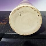 Old Vase Enamelled Sandstone Scroll Painting Decoration Vintage Flowers