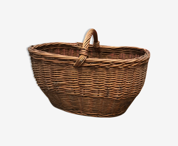 Panier en osier vintage