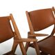 Fauteuils en chêne CH-28 de Hans J. Wegner