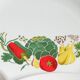5 dessert/salad plates with stylised vegetable decoration. Sovirel France 70