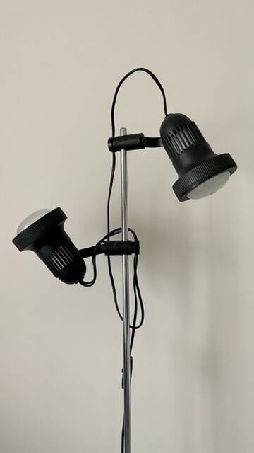 Black floor lamp from the 70s