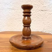 Vintage wooden candle holder
