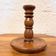 Bougeoir en bois vintage