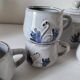 Stoneware tea set with swan decor – Hygge & Lagom spirit