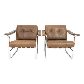 Set of two Armchairs HE 113 by Hans Eichenberger for De Sede