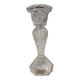 Bougeoir hexagonal en cristal de Bohême vintage —