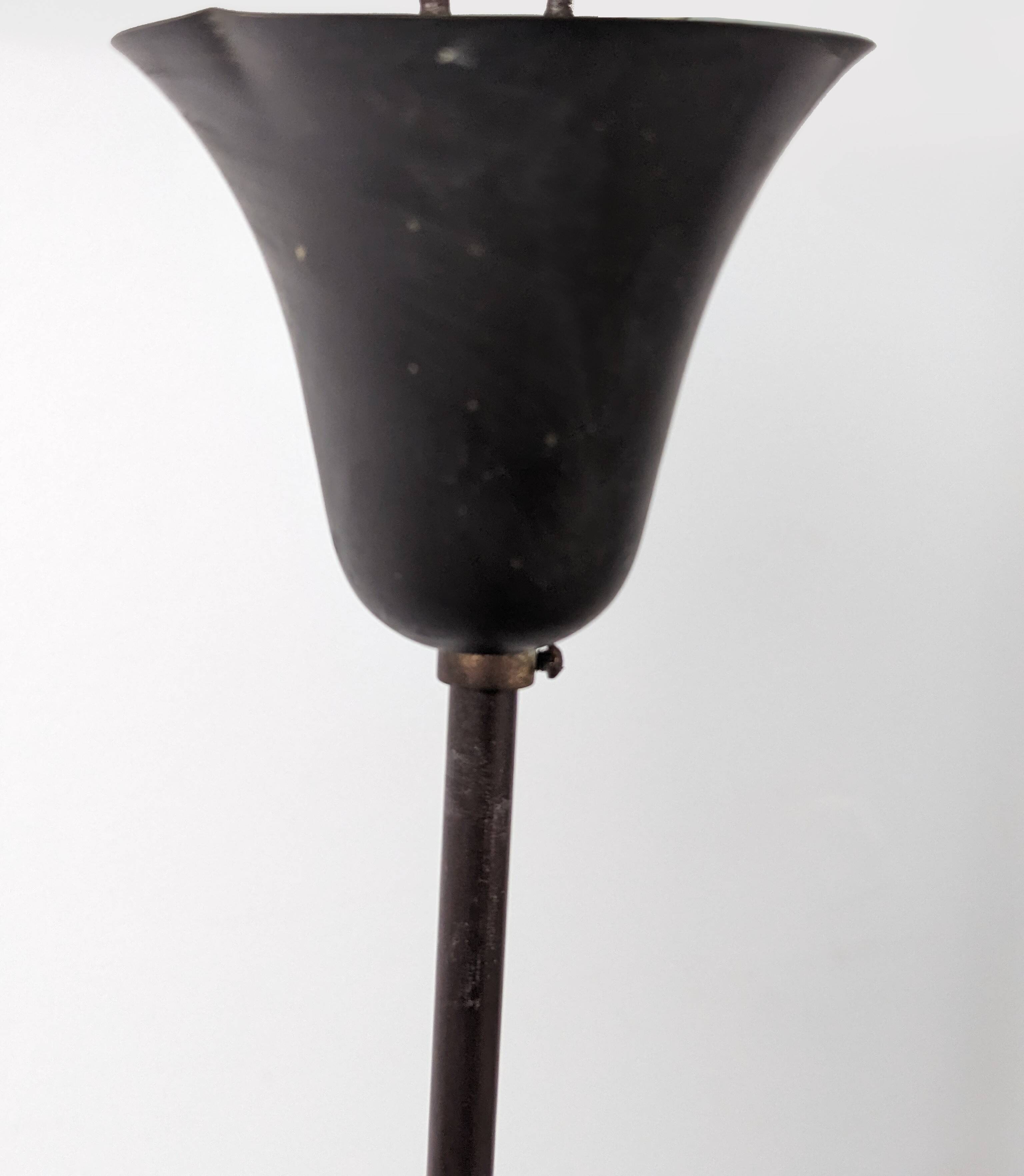 Pietro Chiesa for Fontana Arte Curved Glass and Brass Pendant Light 1940s