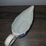 Porcelaine Lunéville- saucière paysage bleu