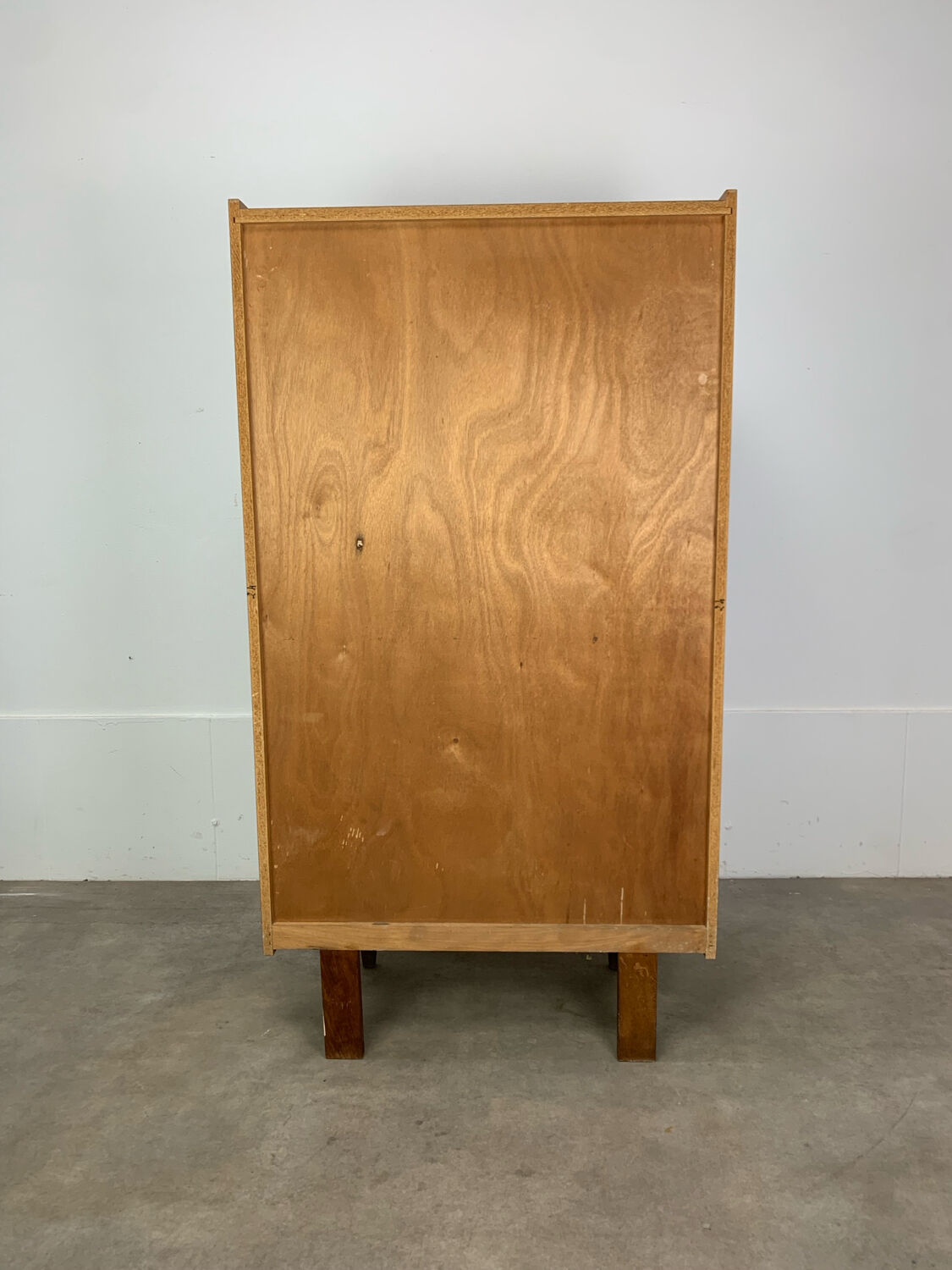 1950s vintage oak bookshelf.