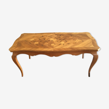 Table basse en marqueterie