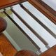 Wooden wall coat rack, 5 hooks, Art Deco style, 82 cm