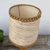 Bedside lamp in wood and wool 1970