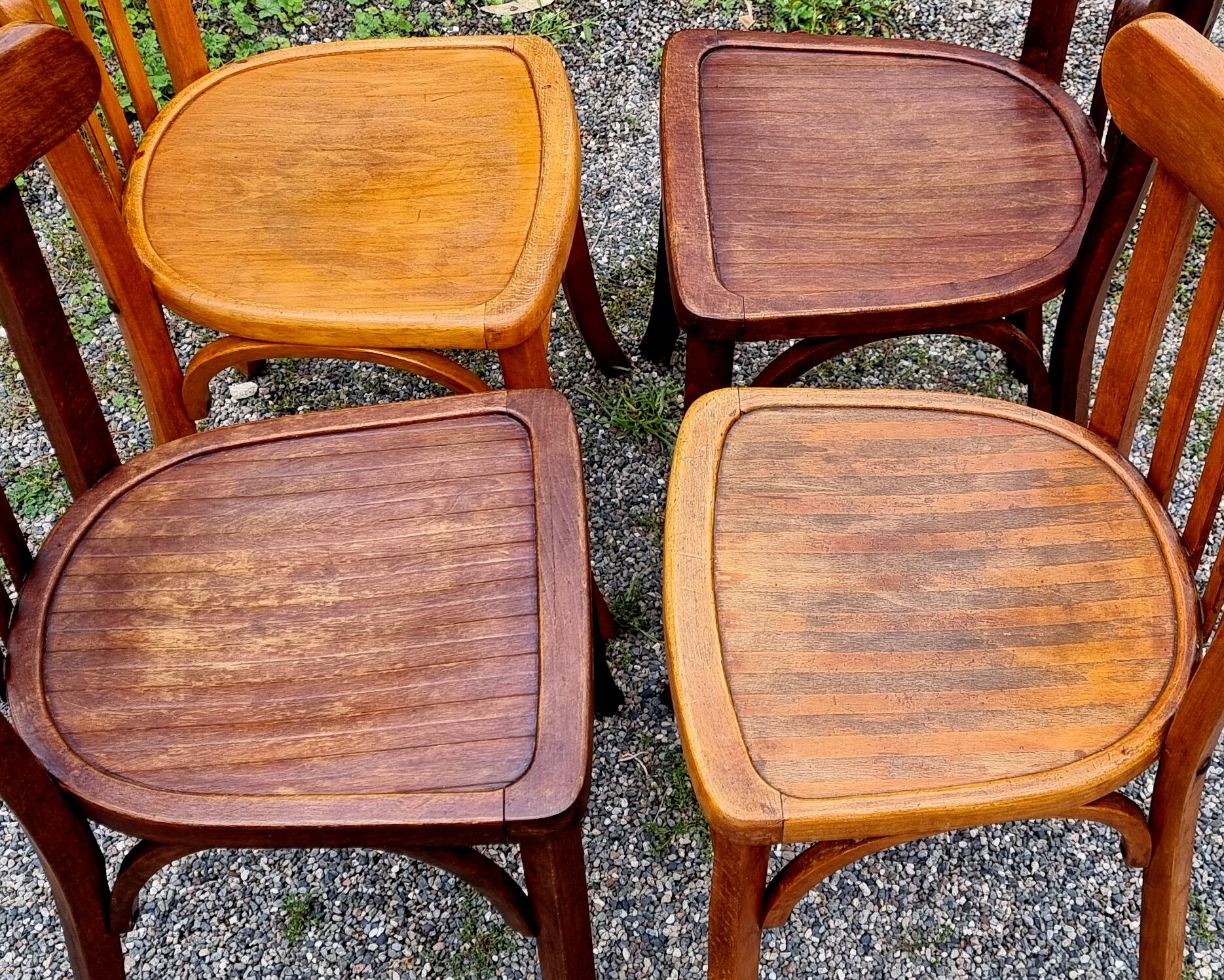 4 chairs bistro Luterma 50s