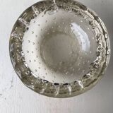 Daum Nancy France, bubbled ashtray or empty pocket, Circa 1930.