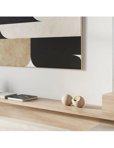 Table lamp or wall lamp in sand color made of ceramic, contemporary work.