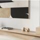 Table lamp or wall lamp in sand color made of ceramic, contemporary work.