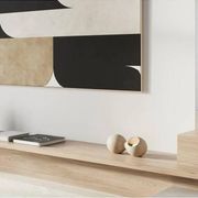 Table lamp or wall lamp in sand color made of ceramic, contemporary work.