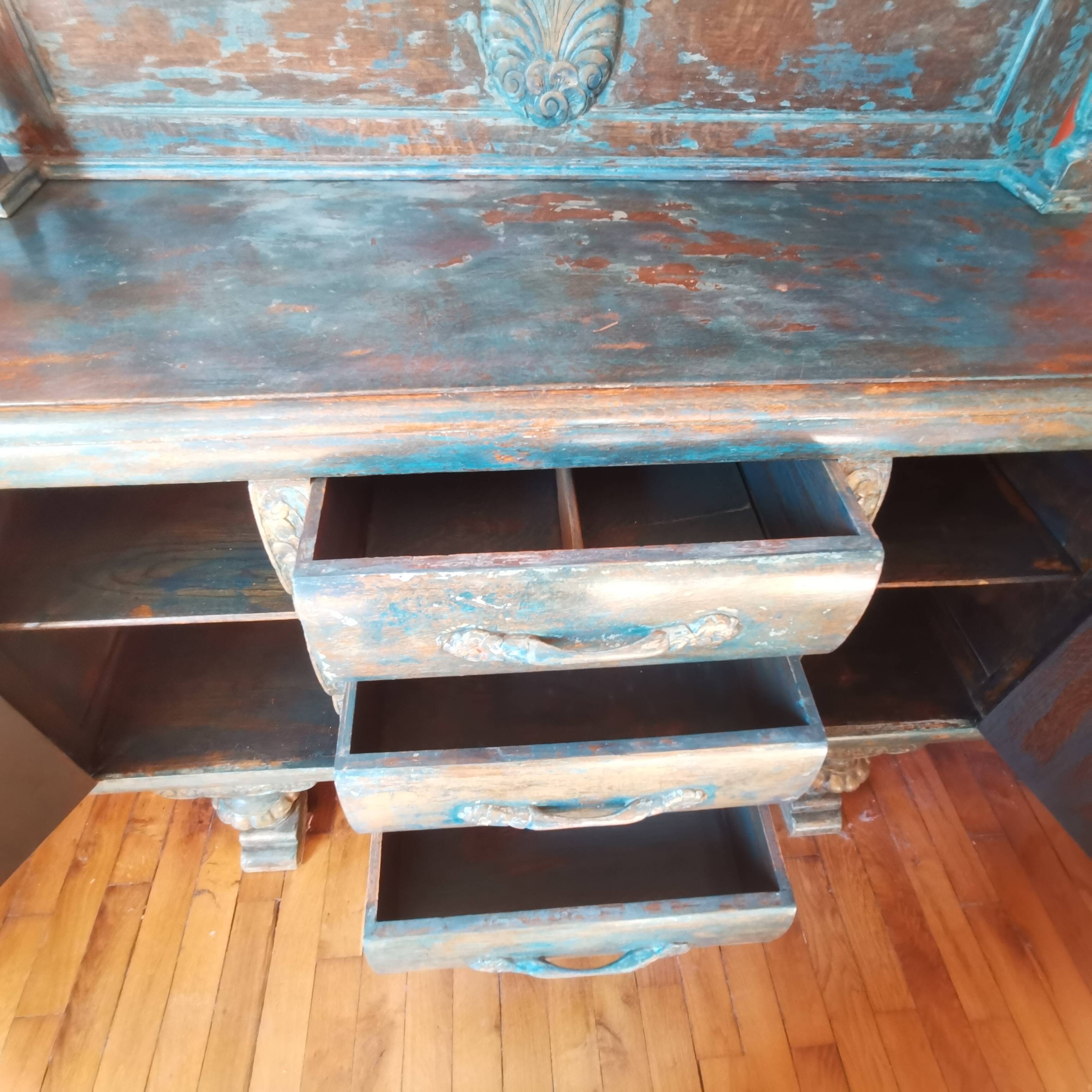 Buffet / commode indien colonial UNIQUE
