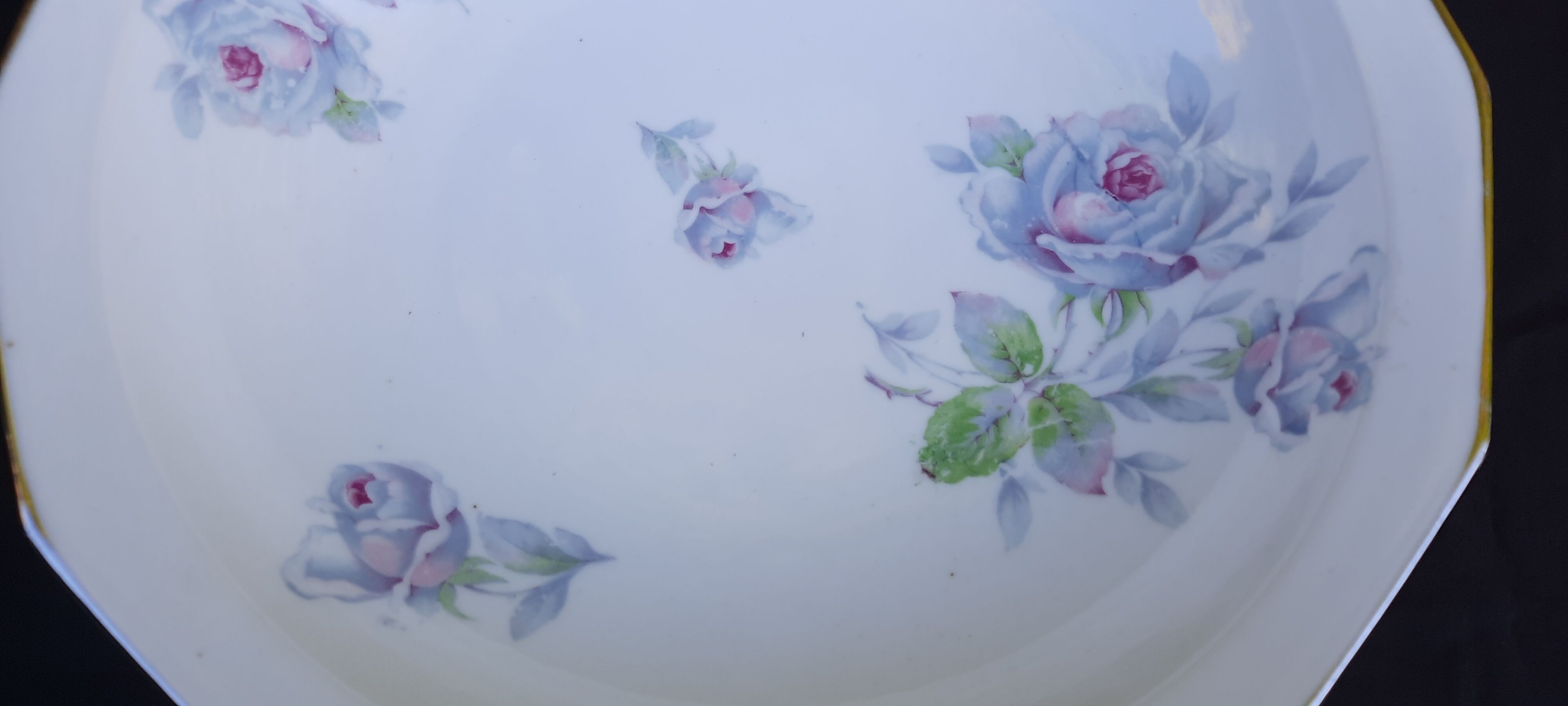 1 bowl and 1 porcelain hollow dish