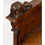 Neo-Gothic walnut armchair, nineteenth century