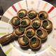 Assiettes à escargots grès moucheté artisanal (lot de 3)