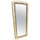 Mid-century brass framed mirror France 75x38cm