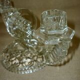 Pair of crystal chandeliers with 2 arms