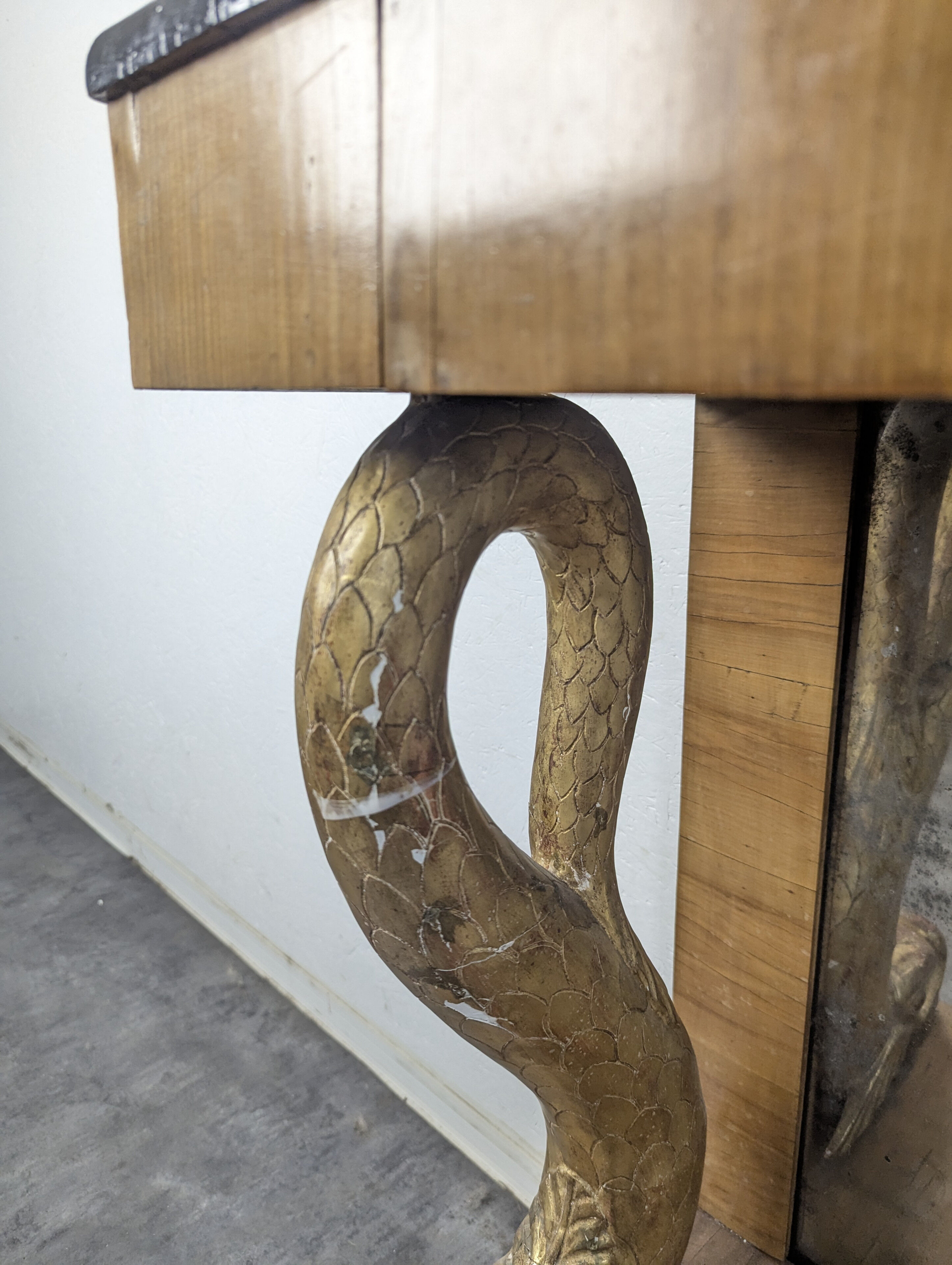 Empire console with dolphins Northern Europe