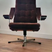 Geoffrey Harcourt swivel lounge chair with ottoman for Artifort