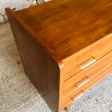 Oak chest of drawers, Scandinavian style, circa 60