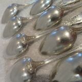 11 silver-plated coffee spoons SFAM Louis XVI musical attributes