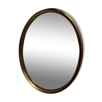 Miroir ovale doré classique 42x32