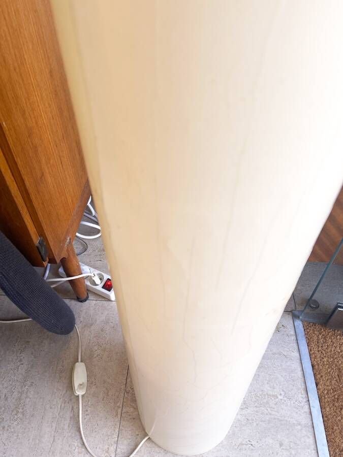 Lampadaire vintage cylindrique  – Années 70