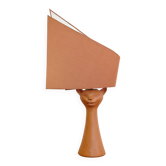 Jean Marais, terracotta cat lamp from the 70s-80s.