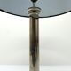 Neoclassical column lamp in silver metal 1960