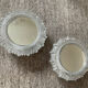 Pair of vintage sconces in molded glass 70s