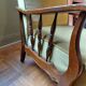 Lot of 2 olive green velvet armchairs.