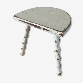 White tripod stool